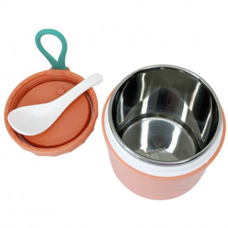 Ланчбокс с ложкой MGZ-0122(Pink) 430 мл