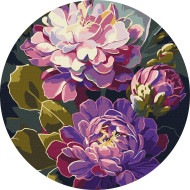 Картина по номерам "Изысканные цветы" KHO-R1153 d26 см