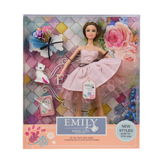 Кукла Emily QJ077B с букетом и аксессуарами   