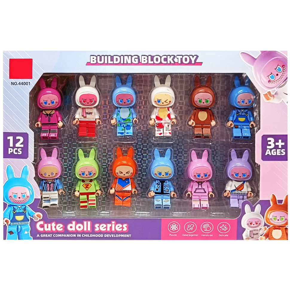 Детский набор фигурок Labubu 44001, 12 фигурок опт, дропшиппинг