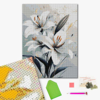 Алмазная мозаика "Нежная лилия" DBS1258, 40х50 см