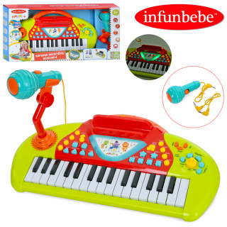 Детское игровое пианино LML7710(Red) с микрофоном
