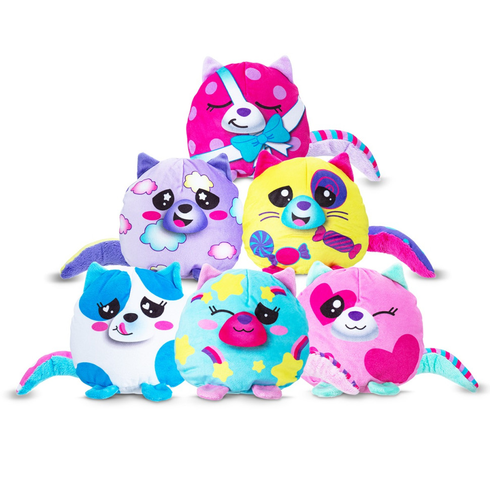 Мягкая игрушка Котик в банке MINI W4 MISFITTENS 03948(W4) в ассортименте опт, дропшиппинг