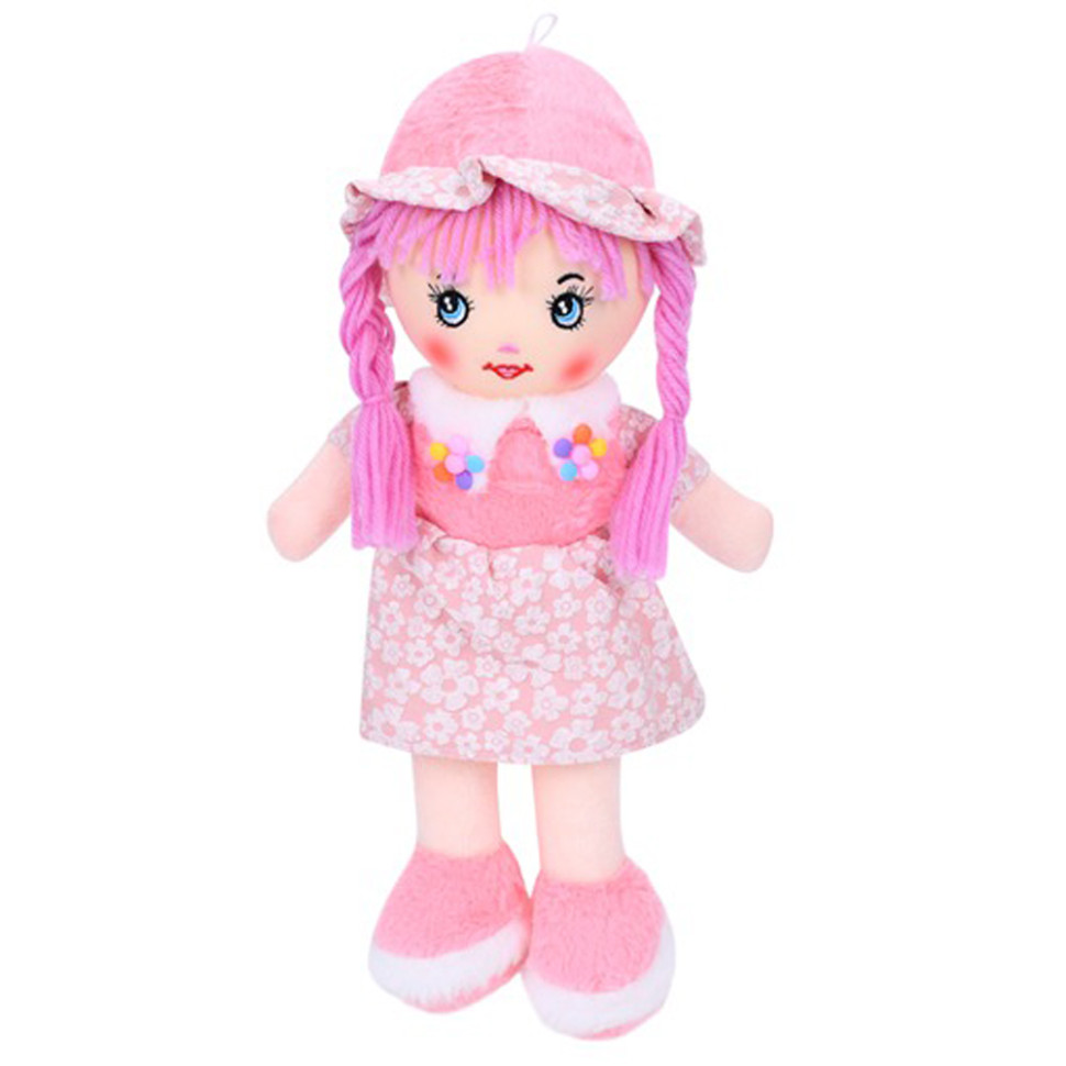 Детская игровая кукла FG240408152A-1(Light-Pink) 38 см, мягконабивная, петелька опт, дропшиппинг