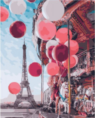 Картина по номерам. Brushme "Карусель в центре Парижа" GX24914, 40х50 см