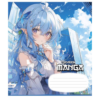 Тетрадь ученическая "MANGA" 018-3323K-2 в клетку, 18 листов