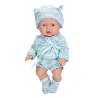 Интерактивная игрушка Пупс 225-B-E(Blue-1) со звуком, высота 26 см