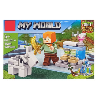 Дитячий конструктор «MINECRAFT» 1201-4, 45 деталей