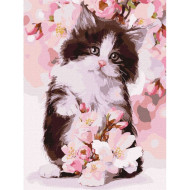 Картина по номерам "Пушистый котенок" KHO4383 30х40 см