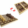 Настольная игра Шахматы 1680 с шашками и нардами опт, дропшиппинг