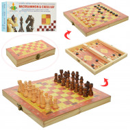 Настольная игра Шахматы 1680 с шашками и нардами