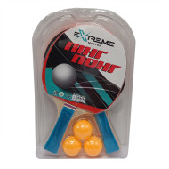 Набор для настольного тенниса Extreme Motion TT2432, 2 ракетки, 3 мячика