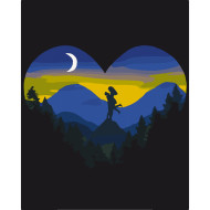 Картина по номерам "Горы и любовь" Bambi 10399-NN 40х50 см