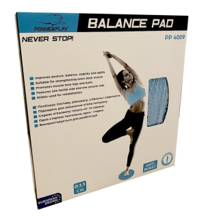 УЦІНКА! Балансувальна масажна подушка Balance Pad PowerPlay PP_4009_Blue-UC Синя
