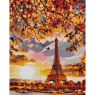 Алмазная мозаика "Осенний Париж" Brushme DBS1042 40х50 см