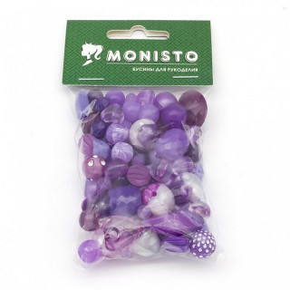 Декоративные бусинки для творчества Бомбей Dom Busin УТ100014231 в упаковке 74 шт