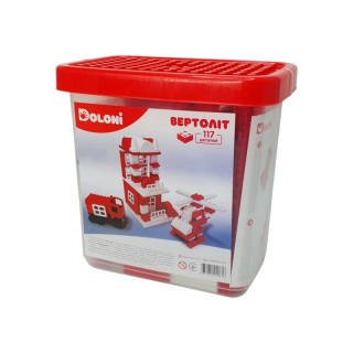 Конструктор "Вертолет" 013888/08 в пластиковом боксе, 117 деталей