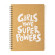 Скетчбук "Супер сила дівчат" еко крафт-картон 11102-KR в крапку, на пружині - гурт(опт), дропшиппінг 
