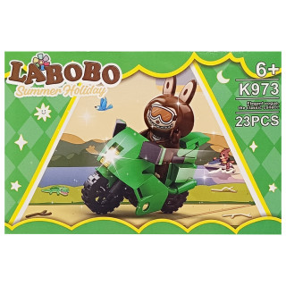 Детский конструктор Summer holiday LABUBU K973A-1, 23 детали