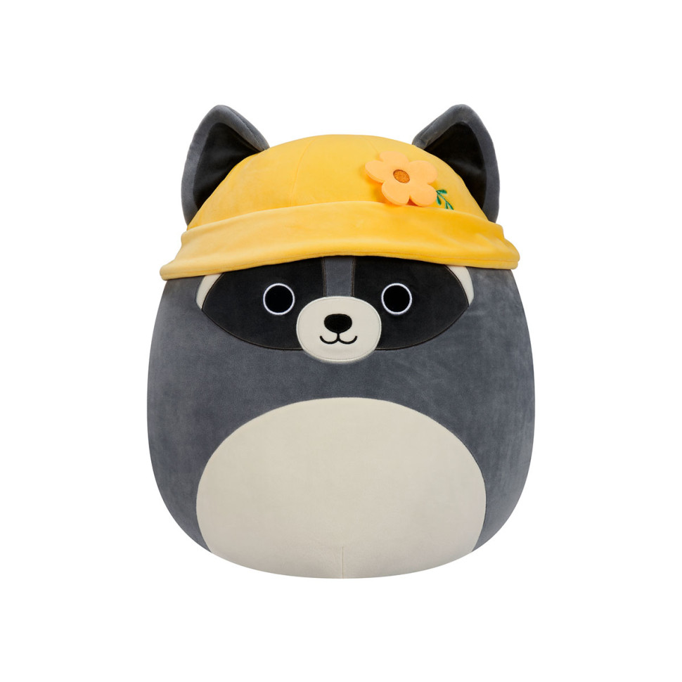 УЦІНКА! М'яка іграшка Єнот Роккі в панамці Squishmallows SQER00820-UC, 13 см - гурт(опт), дропшиппінг 