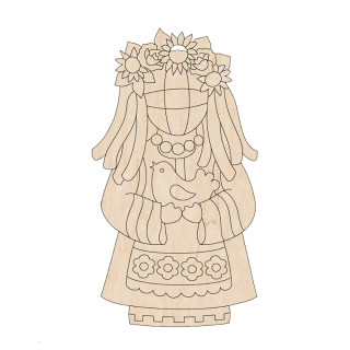 Набор фигурок для раскрашивания и украшения "Кукла-мотанка" Motanka-Doll8, 8 штук