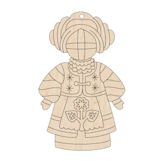 Набор фигурок для раскрашивания и украшения "Кукла-мотанка" Motanka-Doll8, 8 штук
