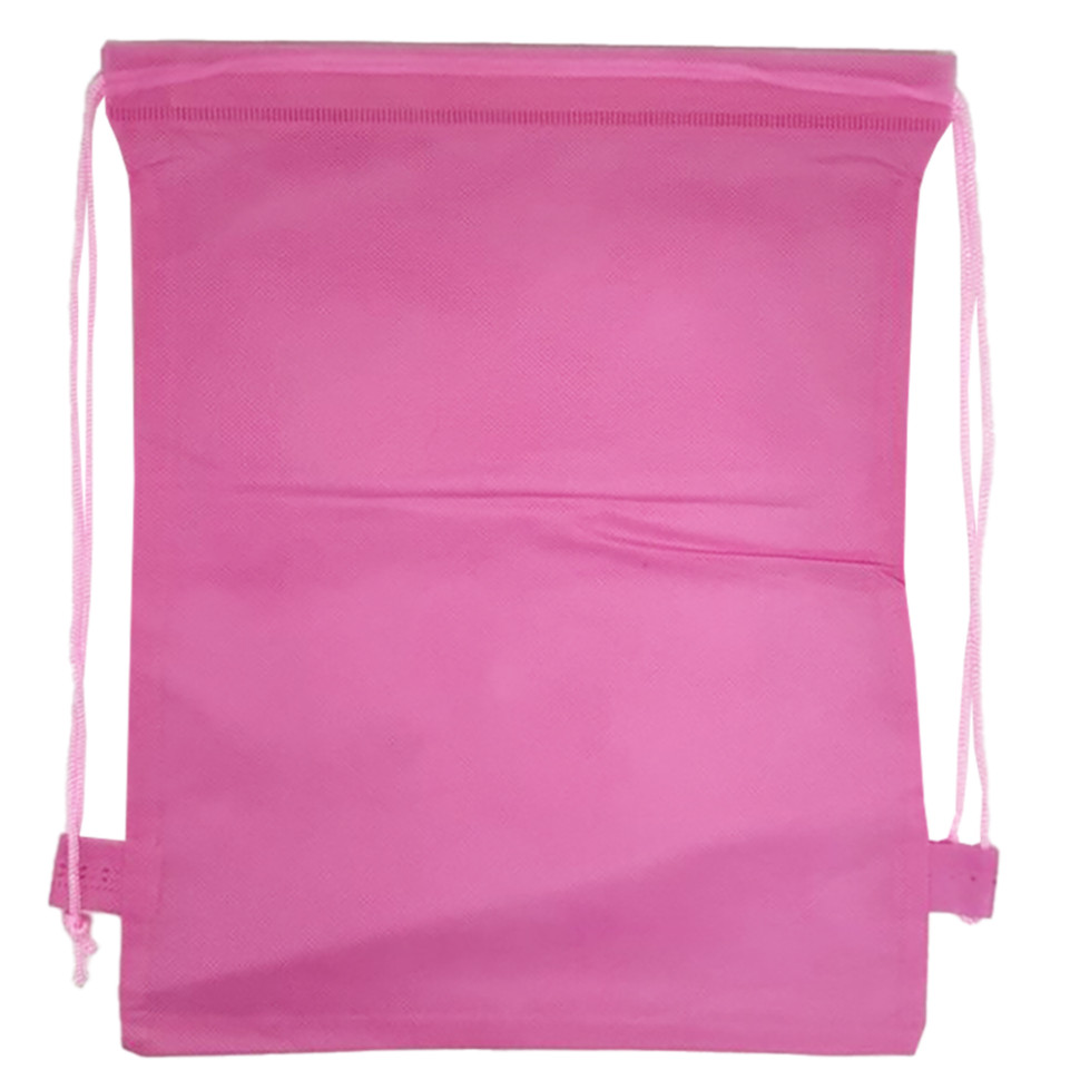 Дитяча сумка для взуття MK 3113(Pink) на затяжці, розмір 28х36 см - гурт(опт), дропшиппінг