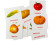 Развивающие карточки "Овощи" (110х110 мм) 65798 на укр./англ. языке опт, дропшиппинг