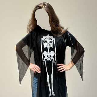 Костюм для праздника Хэллоуин "Скелет" MK 6018, 32-80 см