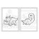 Розмальовка дитяча Дружні динозаврики КЕНГУРУ 1489006 для найменших - гурт(опт), дропшиппінг 