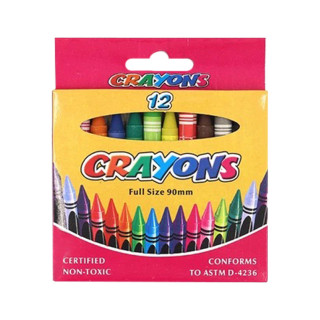 Набор детских восковых карандашей "Crayons" 8496-12E 90 мм, 12 цветов