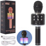 Bluetooth-мікрофон для караоке Wster WS858L-black - гурт(опт), дропшиппінг 