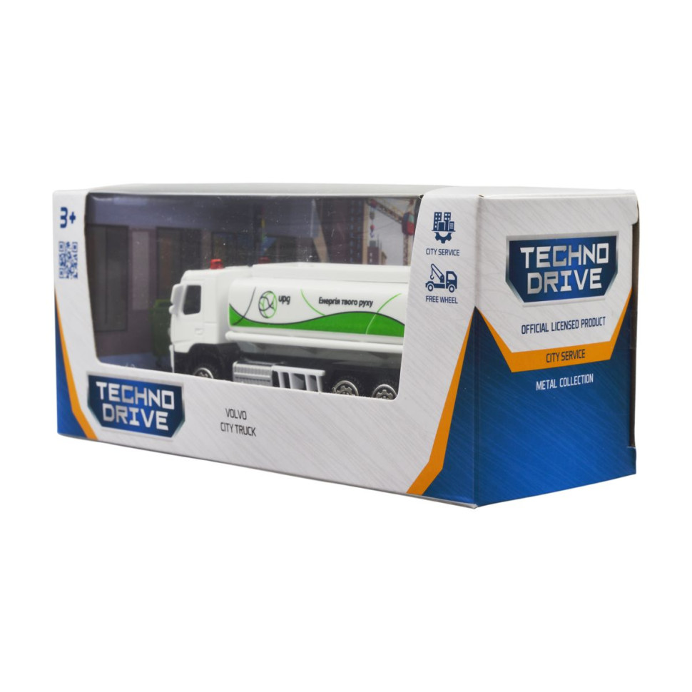 Автомодель игровая VOLVO ГАЗОВОЗ UPG TechnoDrive 250301, 11 см опт, дропшиппинг