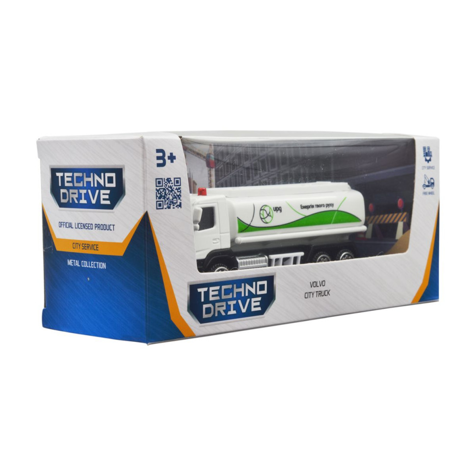 Автомодель игровая VOLVO ГАЗОВОЗ UPG TechnoDrive 250301, 11 см опт, дропшиппинг
