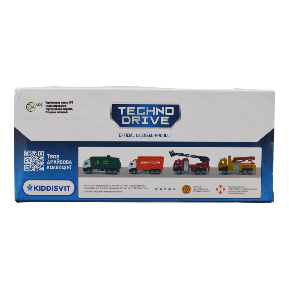 Автомодель игровая VOLVO ГАЗОВОЗ UPG TechnoDrive 250301, 11 см опт, дропшиппинг