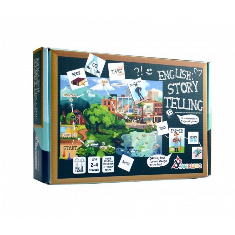 Гра навчальна настільна «English storytelling» 2101 Pre-Intermediate (A2) - гурт(опт), дропшиппінг 