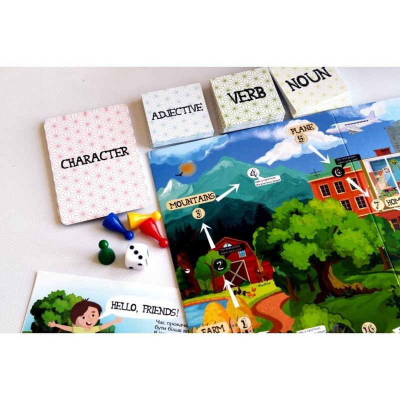 Гра навчальна настільна «English storytelling» 2101 Pre-Intermediate (A2) - гурт(опт), дропшиппінг 