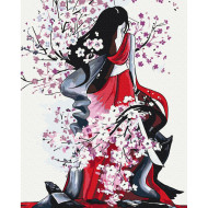 Картина по номерам "Сила сакуры" © Yana Biluhina Brushme BS53800 40x50 см