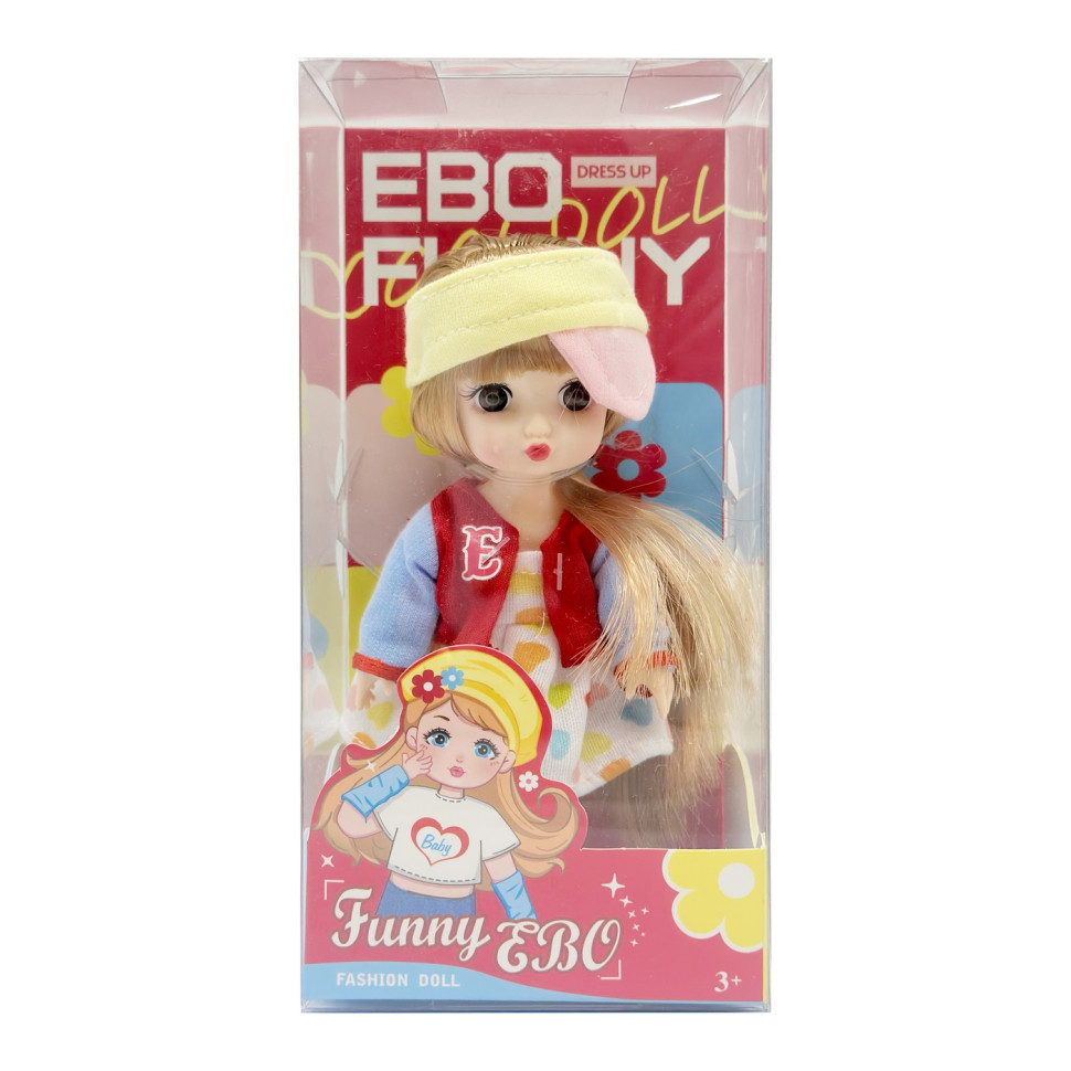 Кукла шарнирная для девочек Funny EBO DH2368B(Yellow) 15 см опт, дропшиппинг