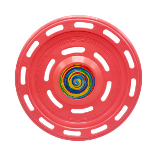 Летающая тарелка S0007(Coral) коралловый 22 см