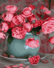 Картина по номерам. Brushme "Чайные розы" GX34838, 40х50 см                                                   