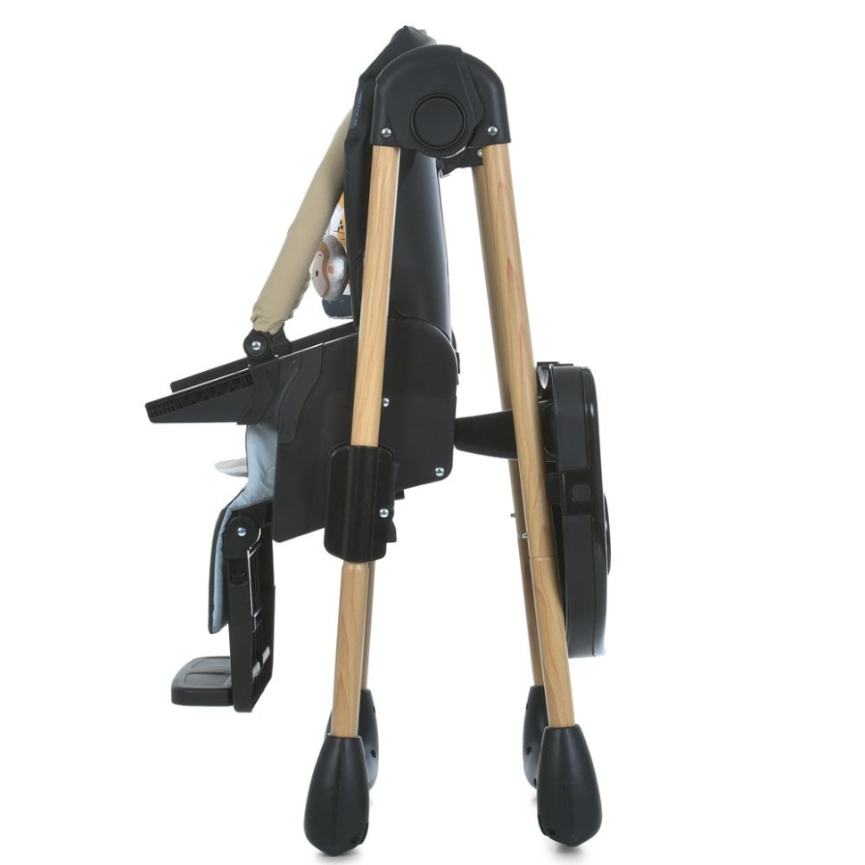 Детский стульчик для кормления CRAFT ME 1115-W Black  опт, дропшиппинг