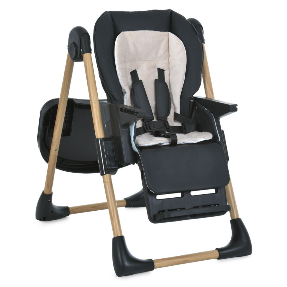 Детский стульчик для кормления CRAFT ME 1115-W Black  опт, дропшиппинг