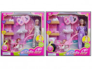 Кукла беременная типа Барби Defa Lucy 8049 с ребенком и аксессуарами