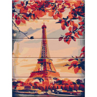 Картина по номерам по дереву "Париж" ASW023 30х40 см 