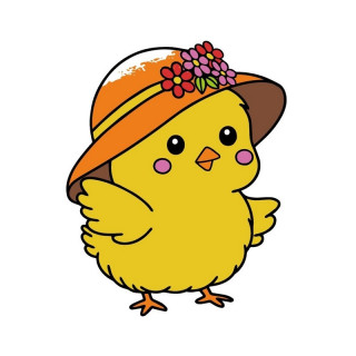 Детская раскраска пальчиковыми красками "Модная цыпа" 15631-AC 25х25 см