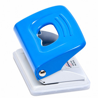 Дырокол для бумаги металлический 0310-Blue, на 10 листов 2 отверстия