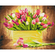 Картина по номерам "Праздничные тюльпаны" Brushme BS5666 40х50 см