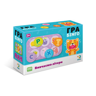 Дитяча гра Бінго, вивчаємо букви DoDo 300197 укр. мовою