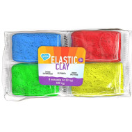 Набор для лепки с воздушным пластилином Elastic Clay 70164 8 colors